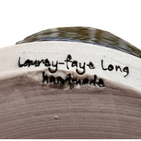 Laurey-Faye Long Artist Handmade Glazed Pot Nature North Carolina Appalachians - Picture 10 of 12